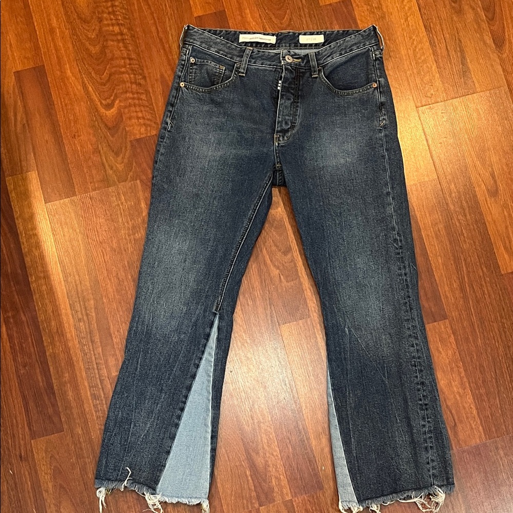 Pilcro Dark Blue Flare Jeans